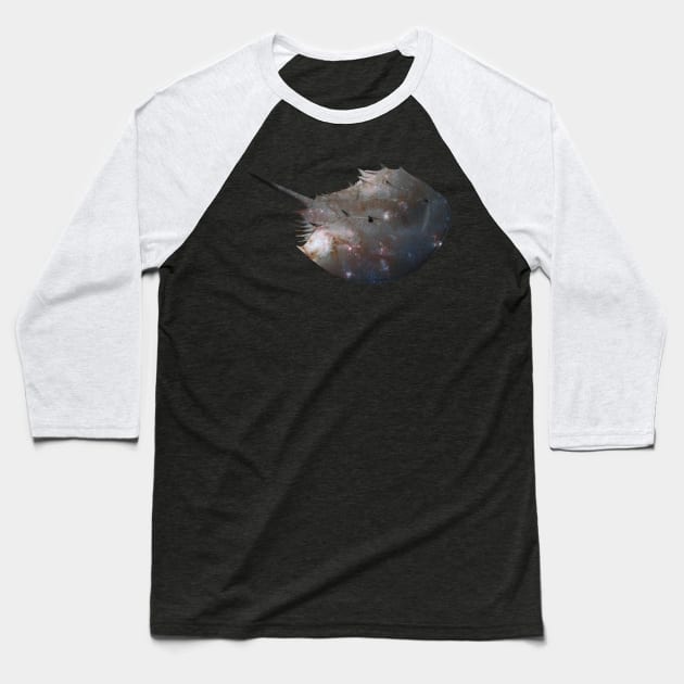 Galaxy Horseshoe Crab Baseball T-Shirt by Kristal Stittle
